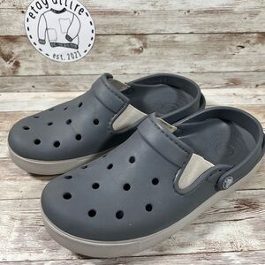Crocs Gray Slip-On Clogs